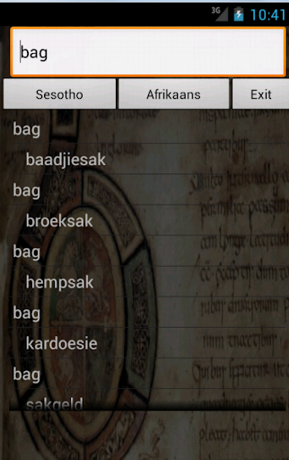 Afrikaans Sesotho Dictionary