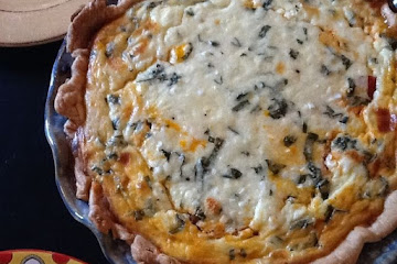 Roasted Tomato and Basil Custard Pie