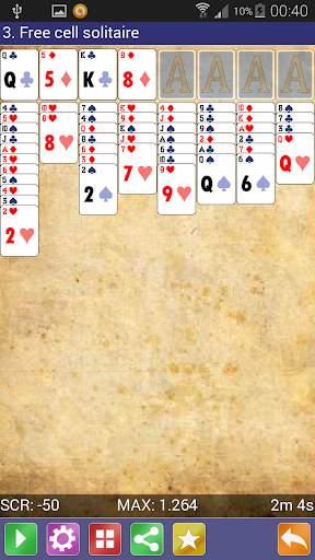 【免費紙牌App】Solitaire 4x1-APP點子