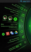 Green Light Toucher Pro Theme APK צילום מסך #1