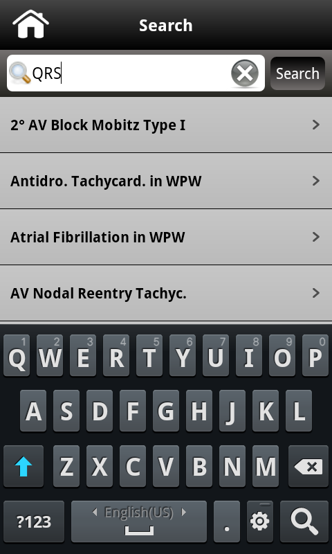 ECG pocketcards Screen 3