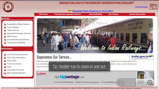 PNR STATUS in hindi