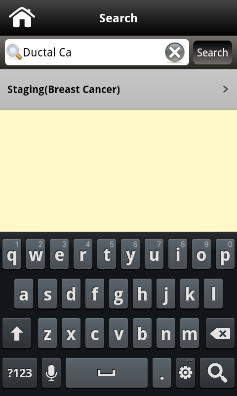 Oncology pocketcards Screen 3