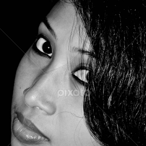 towards by Srimanta Ray - Black & White Portraits & People