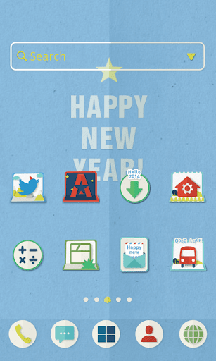 Happy new year★ dodol theme