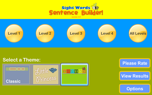 Sight Words Sentence Builder.