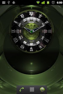 Luxus Clock Widget JADE - náhled
