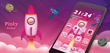 Pinky Rocket Theme APK