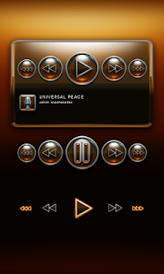 Lastest Poweramp Widget Orange Glas APK for Android