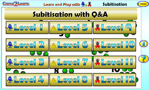 Subitisation to 20 with Q A