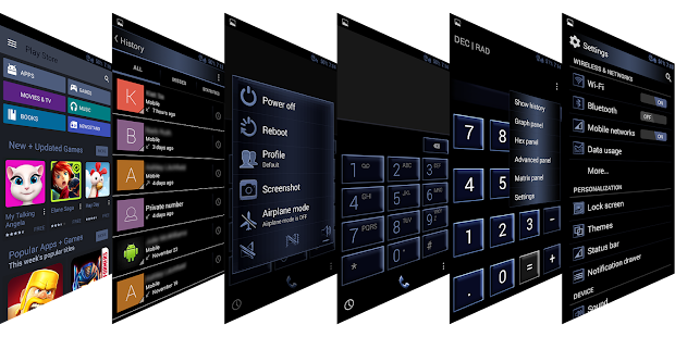 Free J Blue Ice Theme for CM11 APK for Android