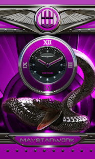 Next Launcher Theme pink snake - náhled