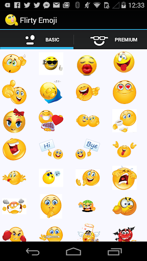 Flirty Emoji Adult Emoticons