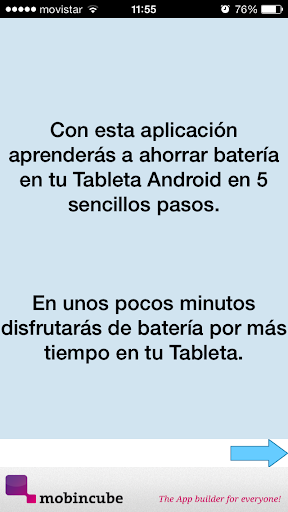 Ahorrar bateria TABLET