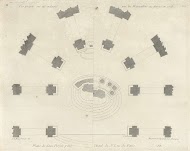 Plattegrond bij twee ontwerpen voor het altaar van de Saint-Leu in Parijs