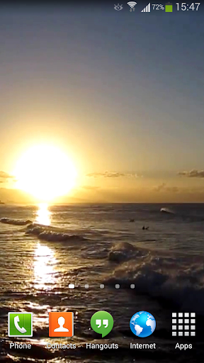 Ocean Waves Sunset Live HD 3
