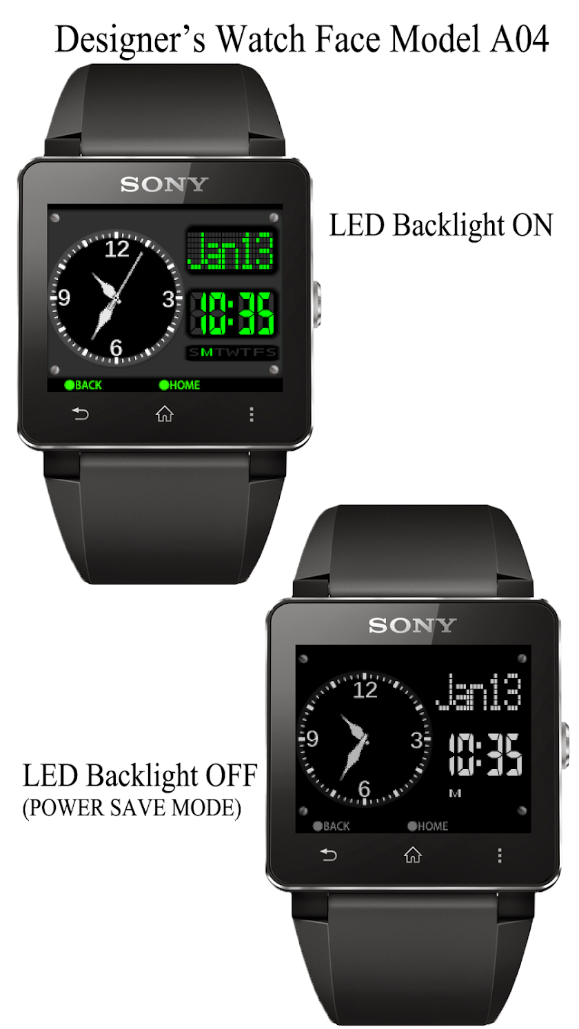 A04 WatchFace for SmartWatch2 Screen 3
