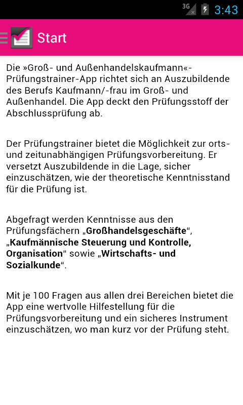 Android application Kaufmann Groß- und Außenhandel screenshort