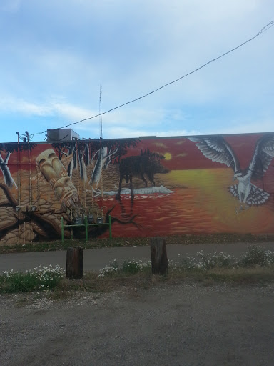 Wolf & Eagle Mural