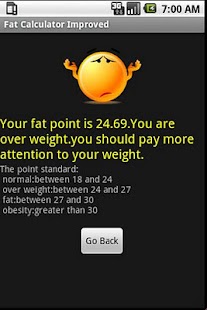 Free Fat Calculator Improved APK