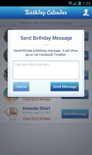  Birthday Calendar: Organizza e Notifica i Compleanni degli Amici di Facebook [App Android]