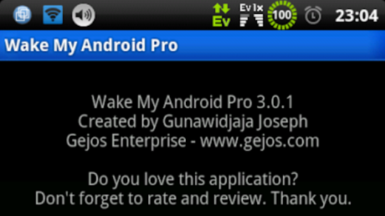 Wake My Android Pro free