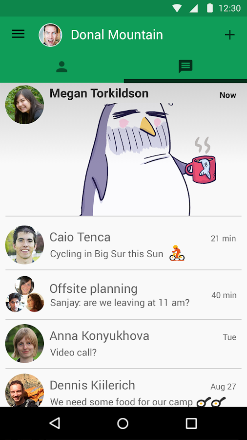 Hangouts - screenshot