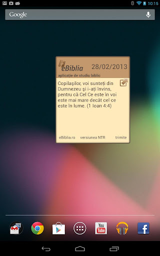 eBiblia.ro Widget
