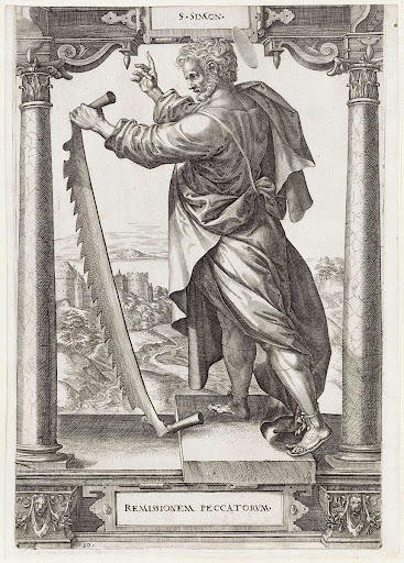 H. Simon Zelotes - Hieronymus Wierix, Jan Ditmaer, Maerten de Vos ...