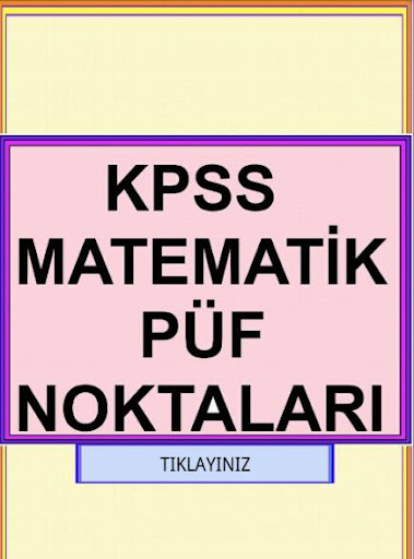 KPSS Matematik Pratik Bilgiler