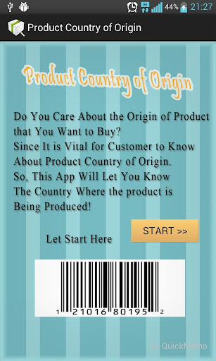 Product Country of Origin