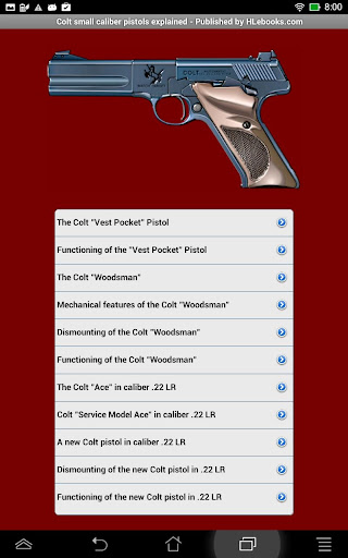 【免費書籍App】Colt pistols of small caliber-APP點子