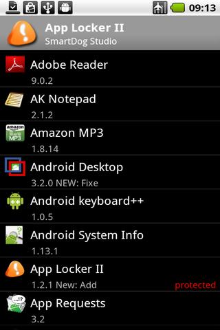 Android application App Locker II Pro screenshort