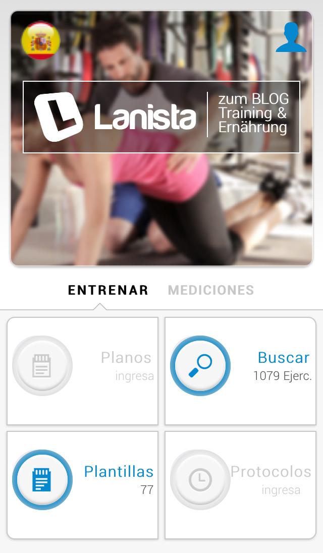 Android application Lanista Athlete screenshort