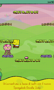 Screenshot dell'applicazione Android Doodle Jump SpongeBob