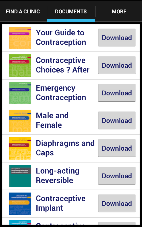 Find a clinic Screen 3