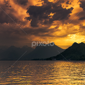 Golden Lake by Stéphane zOz - Landscapes Waterscapes