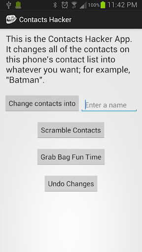 Contacts Hacker - Prank App