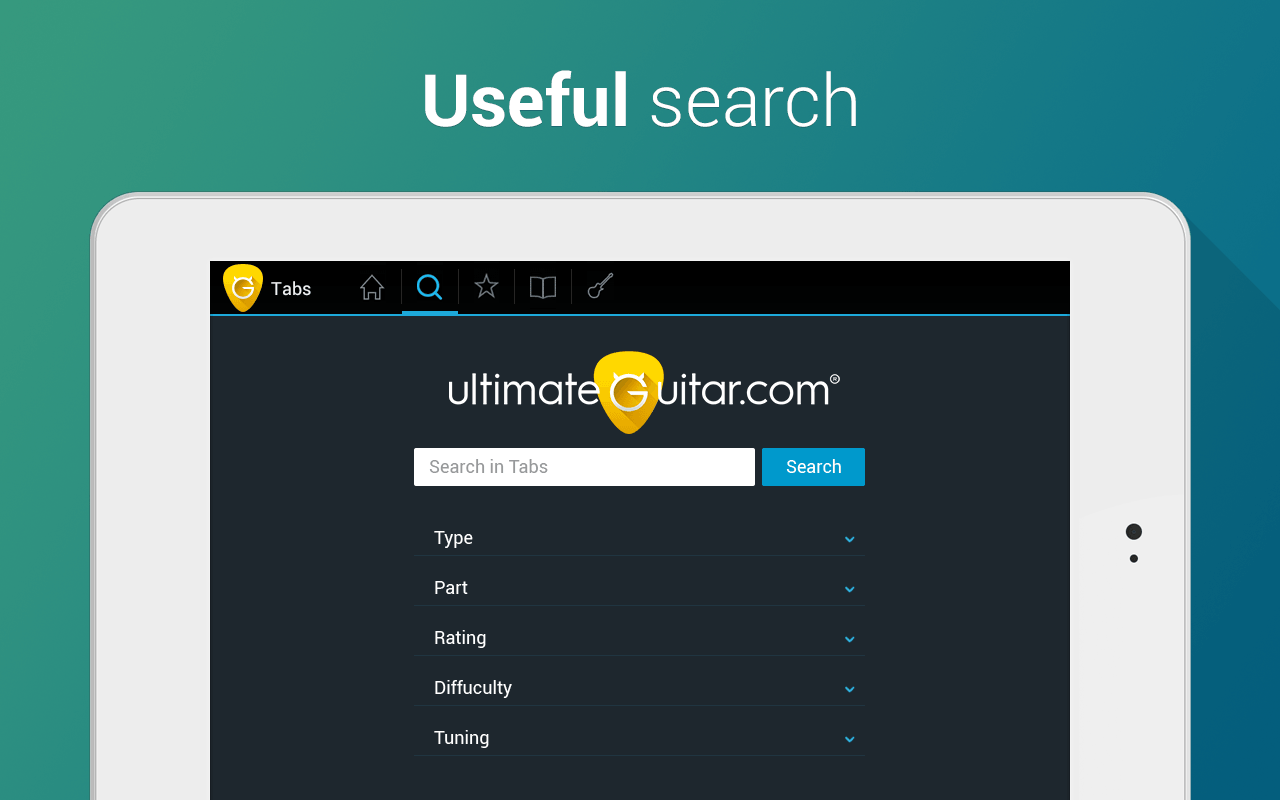 Ultimate Guitar Tabs & Chords Android Gitar Şarkı Akort ve Nota Uygulaması FULL APK İndir - androidliyim