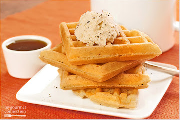Spiced Vanilla Waffles with Mascarpone