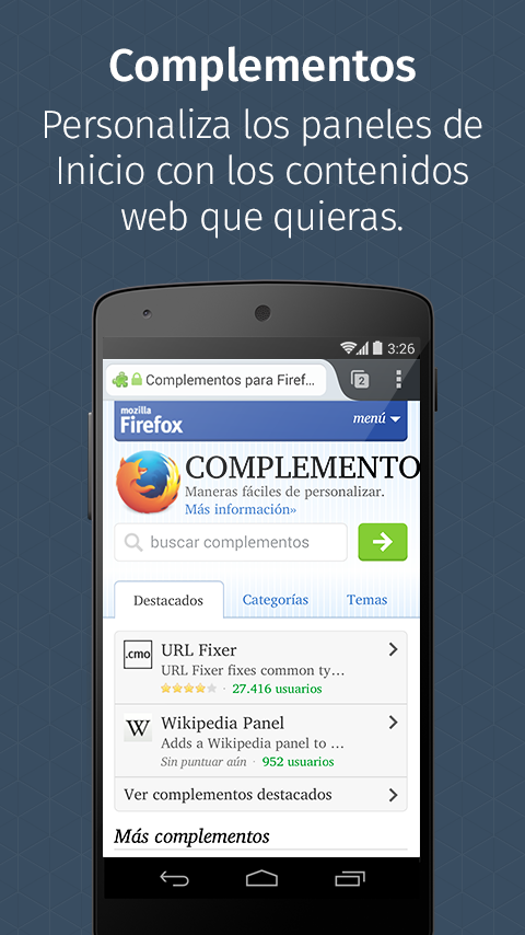 Firefox navegador oficial - screenshot