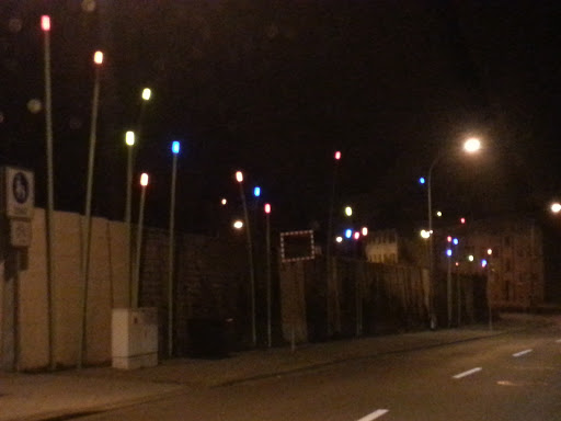 Bunt-leuchtende Stäbchenlampen