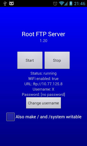 Root FTP Server