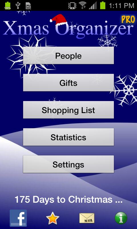 Android application Xmas Organizer Pro screenshort
