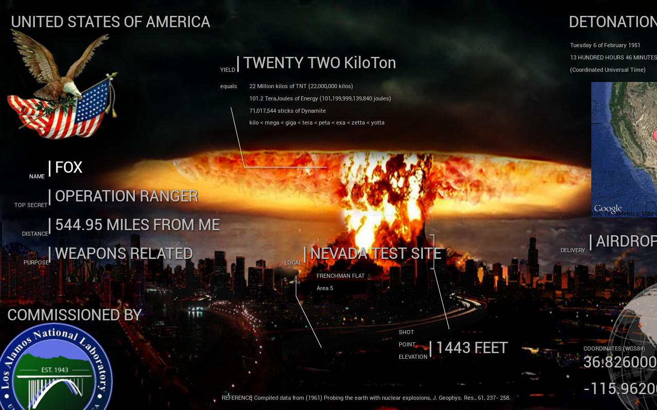    Nuclear USA Database- screenshot  