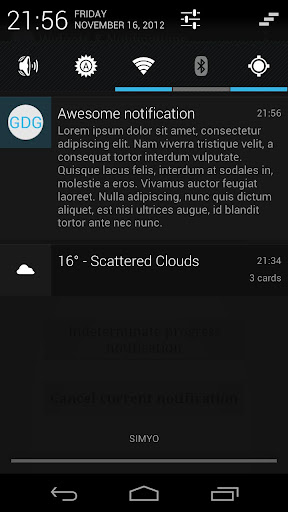 GDG Widgets and Notifications