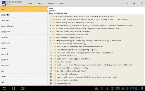 Catalan<>English Dictionary Screenshots 0