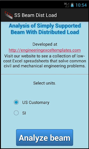 SS Beam Dist Load