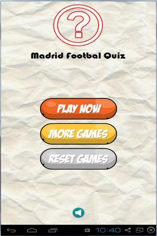 Madrid Football Game Quiz