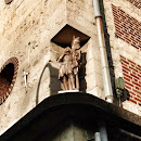 Small Joan of Arc Statue at a Street Corner